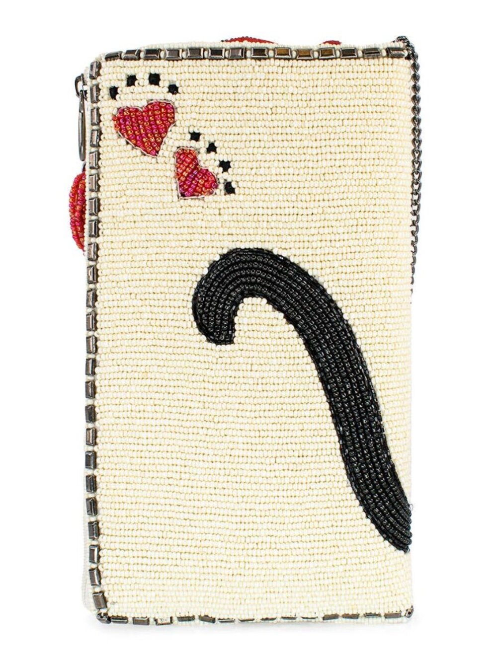 Mary Frances Purr-suit Kitty Cat and Yarn Crossbody Beaded Phone Bag - Picture 5 of 8